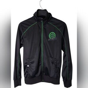 Jack and Jones Men's Jacket Size L Intelligence Black Full Zip Style Seven Sweat